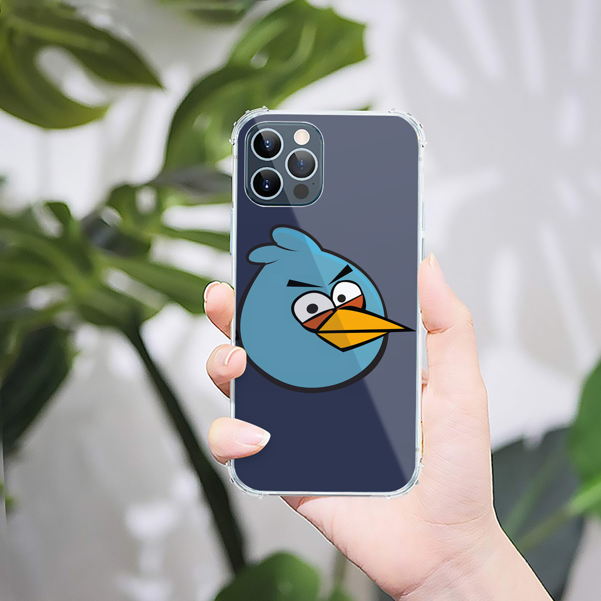 （画像用） Angry Birds アングリーバード 【iPhone 12シリーズ対応】透明スマホケース（クリアソフトケース）